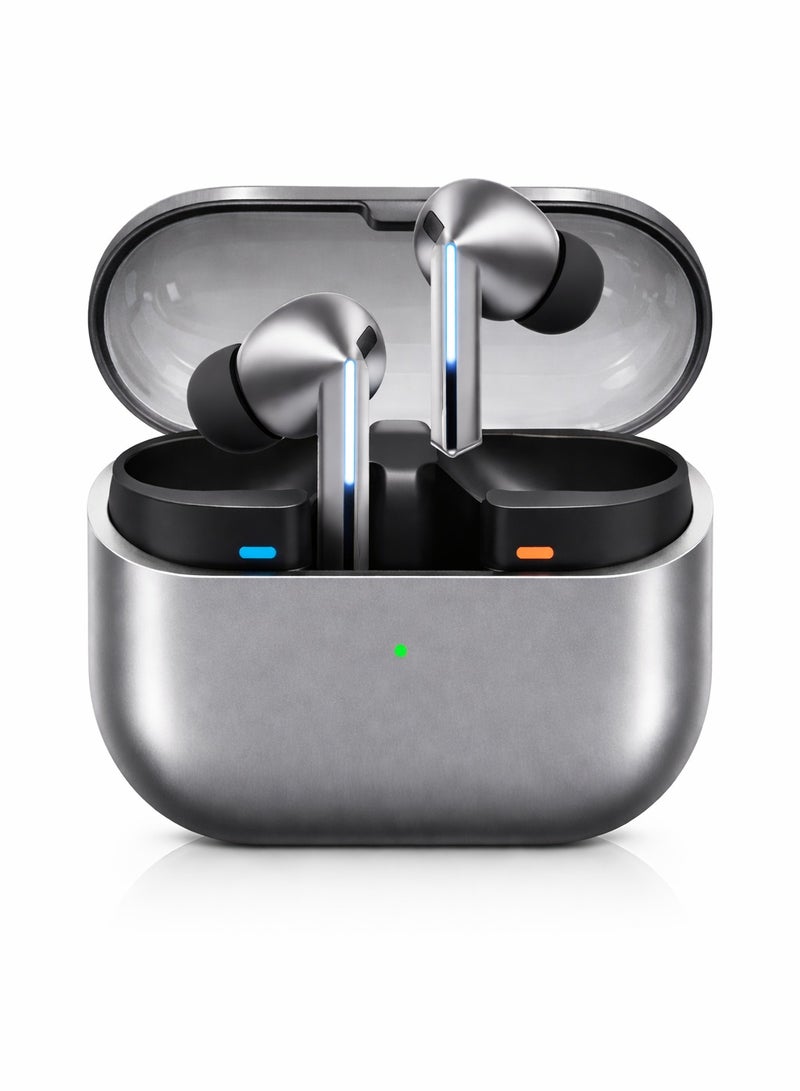 سماعه بلوتوث ايربودز لاسلكية TWS داخل الأذن – سماعات ايربودز – مايك مزدوج وتقليل ضوضاء للمكالمات – تحكم باللمس – علبة شحن - Image 1